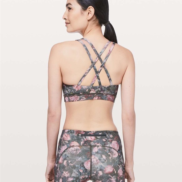 Lululemon Energy Bra Frosted Rose Multi - 4 - Picture 4 of 9